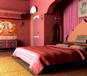 Red pink Indian inspired bedroom design.jpg